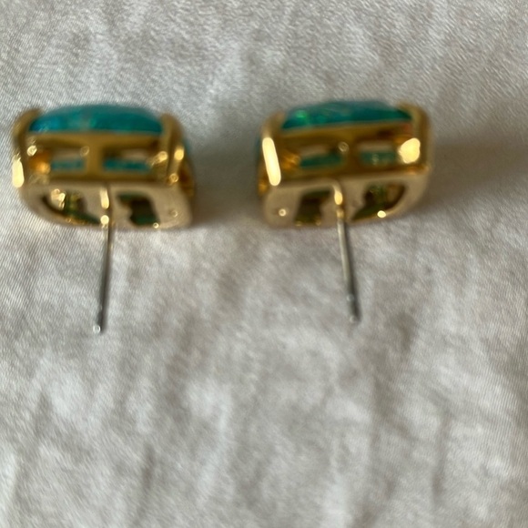 Kate Spade: Green Sparkle Earrings- Gold tone - Picture 13 of 14